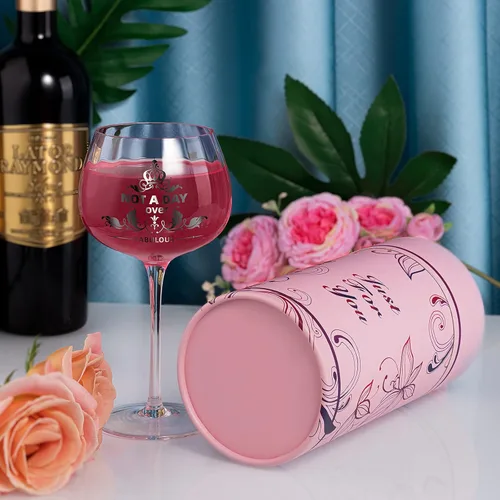 Miniatura 3 de Regalos para mujeres, "Not a Day Over Fabulous" Copas de vino personalizadas, Regalos de cumpleaños, Copas de vino, Regalos del día de la madre