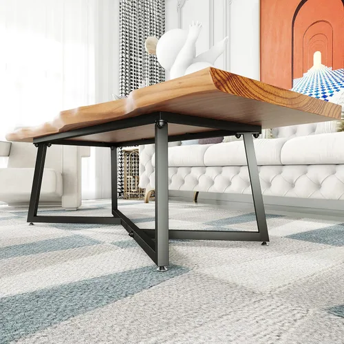 Miniatura 5 de FUSHIAIPTC Patas de metal para mesa auxiliar, base geométrica resistente de 18 pulgadas para muebles de mesa, patas para mesitas de noche, mesa