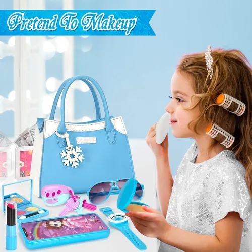 Miniatura 8 de Officygnet Monedero para niñas pequeñas, juguetes de maquillaje de princesa para niñas de 3 4 5 6 7 8 años de edad, regalo de cumpleaños para niñas