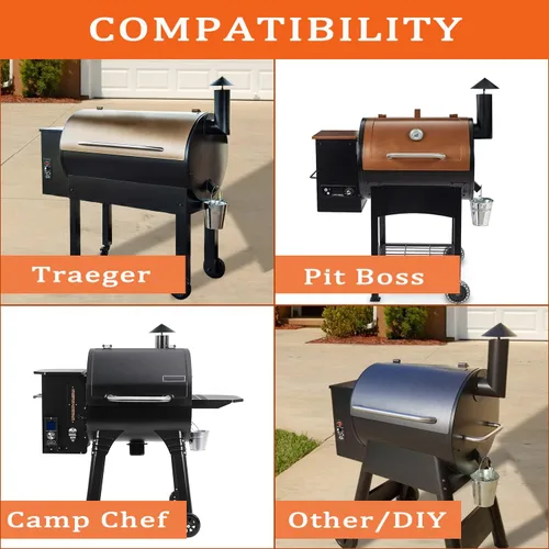Miniatura 5 de Chimenea de humo para parrilla, reemplazo para Pit Boss/Traeger/Camp Chef y otras chimeneas de parrilla de pellets