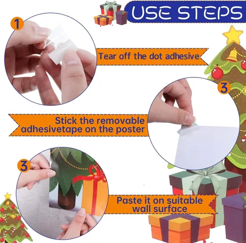 Miniatura 5 de SKYLETY Juegos de fiesta de Navidad, juego de pin the nose en Papá Noel, divertidos juegos de fiesta con los ojos vendados para familiares y amigos