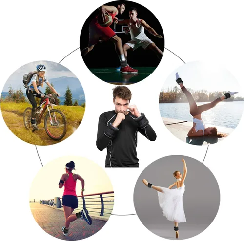 Miniatura 6 de Pesas de tobillo/muñeca, pesas pequeñas para mujeres y niños, equipo de ejercicio con correas ajustables para fitness, gimnasio, baile, caminar