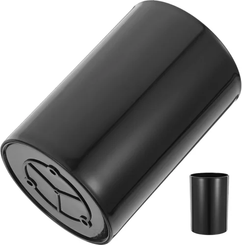 UPKOCH Soporte para utensilios de cocina negro, organizador de encimera, tubo de almacenamiento compacto para cubiertos y cubiertos, organizador de