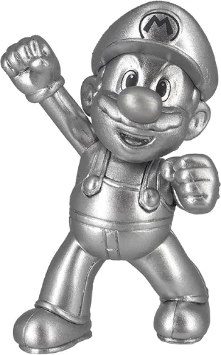 Sanei Boeki Super Mario Figura Colección Metal Mario 1.57 x 1.57 x 1.96 pulgadas FCM-015 Japón Import con bolígrafo táctil original Stylus
