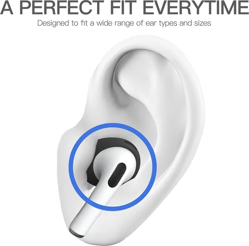Miniatura 5 de 2 pares de fundas de silicona para AirPods 3 almohadillas de silicona [no cabe en la funda de carga] [registrada por patente de EE. UU.] Compatible