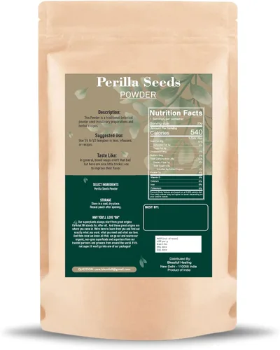 Miniatura 2 de Blessfull Healing Perilla Seeds(Perilla Frutescens) Polvo 100% puro y natural, 3.52 onzas