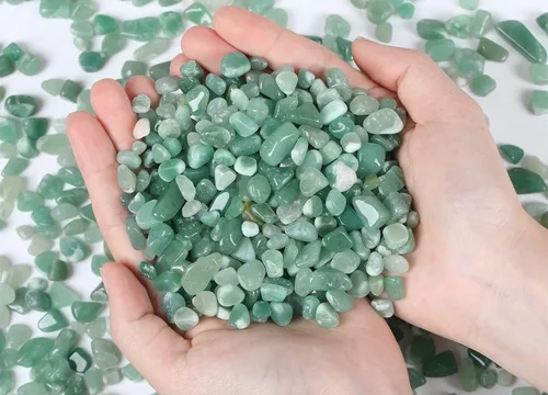 Miniatura 9 de Grava de cristal de cuarzo rosa, piedras trituradas, piedras curativas a granel, piedras naturales pulidas, decoración del hogar, guijarros pequeños
