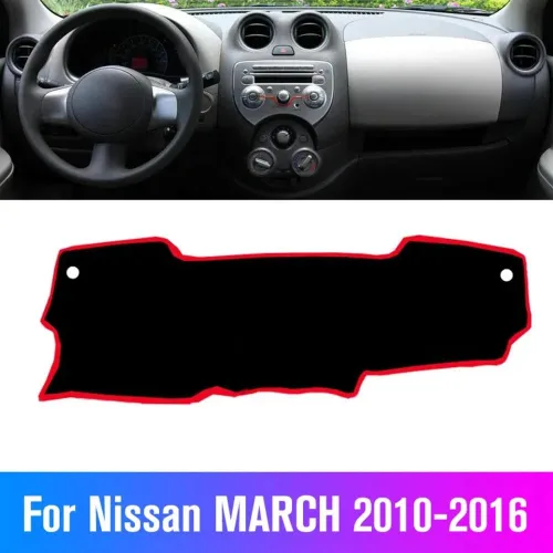 Miniatura 2 de LEFEDA Para Nissan March Micra K13 2010-2016, alfombrilla para salpicadero, cubierta adhesiva para salpicadero, parasol
