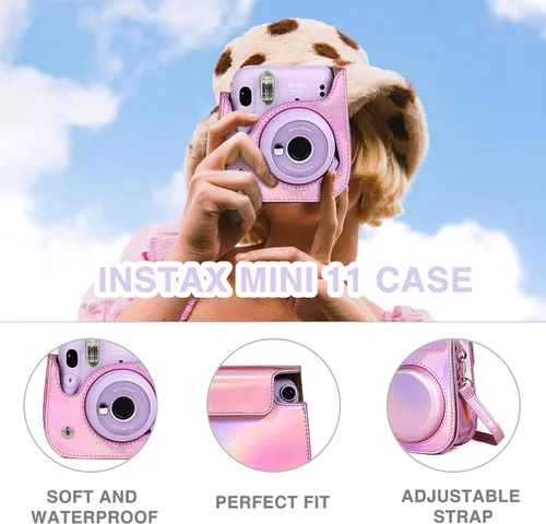 Miniatura 3 de Mini 11 accesorios para cámara instantánea Fujifilm Instax Mini 11 incluye funda, filtros de color, álbum de fotos, marcos de 2 x 3, lente selfie