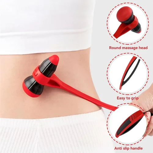 Miniatura 6 de Agatige Martillo de masaje corporal, silicona multifuncional elásticamente flexible, masajeador de puntos de acupuntura corporal, masajeador