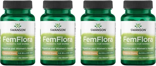 Miniatura 10 de Swanson FemFlora - Probiótico para mujer para apoyo a la salud digestiva, urinaria y vaginal femenina, con 9 mil millones de UFC por cápsula