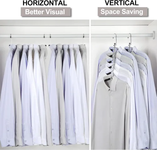 Miniatura 3 de TOPIA HANGER Percha para Ropa que Ahorra Espacio, Perchas de 6 Niveles para Camisas y Abrigos que Ahorran Espacio Sin Protuberancia en los Hombros