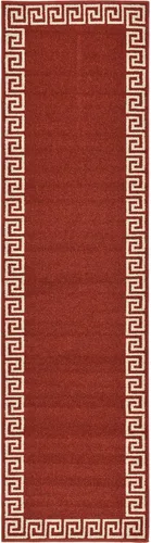 Miniatura 13 de Unique Loom Athens Collection - Alfombra clásica geométrica con diseño de borde moderno, 2 x 3 pies, color carbón/beige