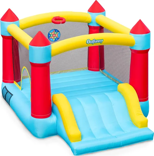 Outfunny - Casa inflable de rebote para niños grandes de 3 a 12 años