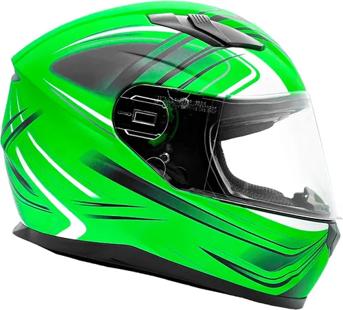 Miniatura 11 de Typhoon - Casco de motocicleta de cara completa para adultos con protección solar desplegable certificado DOT