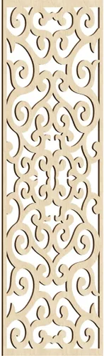 Miniatura 8 de Eveline - Paneles decorativos de pared de madera con calado, 13 3/8 pulgadas de ancho x 34 3/8 pulgadas de alto x 3/8 de alto, roble rojo rojo