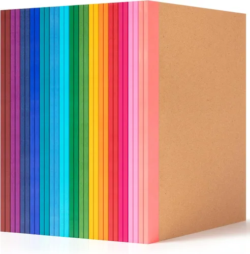 Miniatura 8 de Paquete de 30 cuadernos en blanco a granel, cuaderno de composición de papel A5 sin forro, 8.3 x 5.5 pulgadas, cubierta de papel kraft con espinas