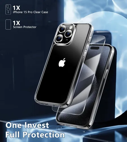 Miniatura 1406 de FNTCASE Funda para iPhone 13 Pro-Max: Fundas magnéticas transparentes compatibles con Magsafe Slim anti amarillamiento protección contra caídas
