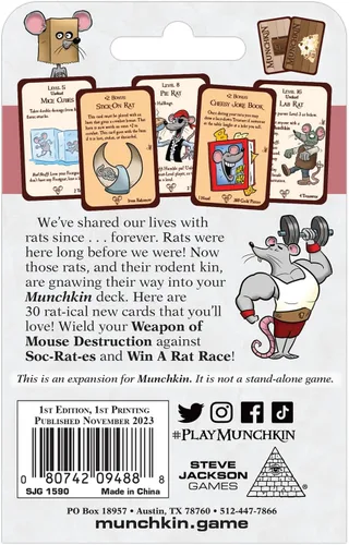 Miniatura 3 de Expansión del juego de cartas Munchkin Rats