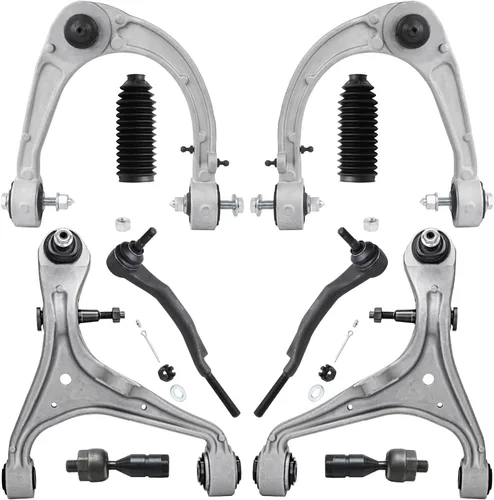 Miniatura 79 de Detroit Axle - Kit de suspensión frontal de 10 piezas para Jeep 2002-2004 Liberty, 2 brazos de control superiores con rótula 2 rótulas inferiores, 4