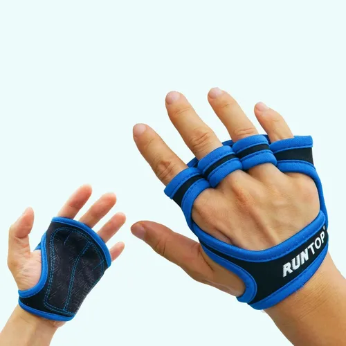 Miniatura 12 de RUNTOP Guantes de entrenamiento para fitness, entrenamiento cruzado, WODS, gimnasio, yoga, ejercicio, almohadillas de agarre para levantamiento