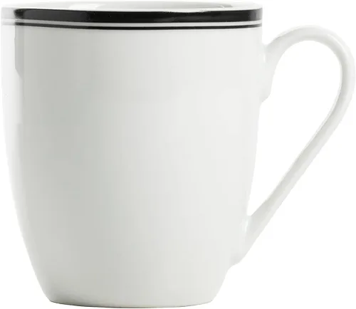 Miniatura 8 de 10 Strawberry Street Café Stripe Coupe - Vajilla de 16 piezas, color negro