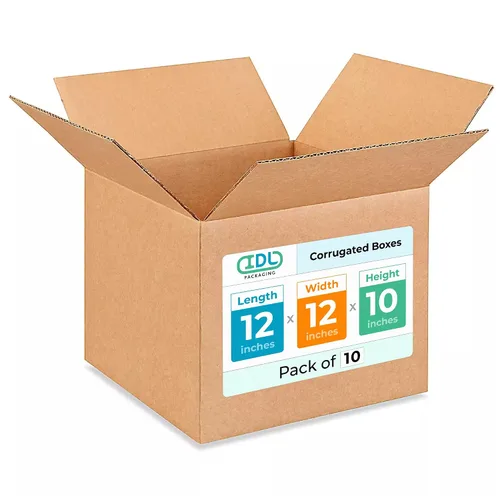 Miniatura 130 de IDL Packaging Paquete de 5 cajas de envío altas de 8 x 8 x 48 pulgadas, extra resistentes de 200 libras frente a caja regular, cajas de mudanza