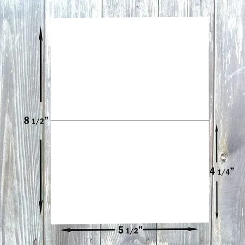 Miniatura 2 de Hamilco Cartulina blanca crema en blanco, tarjetas A2 plegadas - Invitaciones de felicitación estacionarias - 4 1/4 x 5 1/2 pulgadas, peso pesado