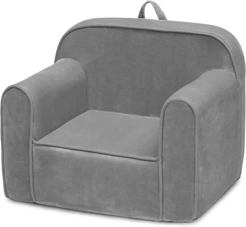 Miniatura 7 de Delta Children Silla Cozee para Niños para Edades de 18 Meses en Adelante, Terciopelo Visón Gris Terciopelo de visón gris