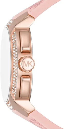 Miniatura 2 de Michael Kors Sidney - Reloj de cuarzo de acero inoxidable con correa de silicona para mujer