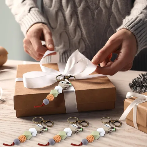 Miniatura 7 de Abbylike 3 piezas de regalos de perezosos para mujeres, bolsa de maquillaje de perezoso, taza de viaje de acero inoxidable de 20 onzas con 1 tapa