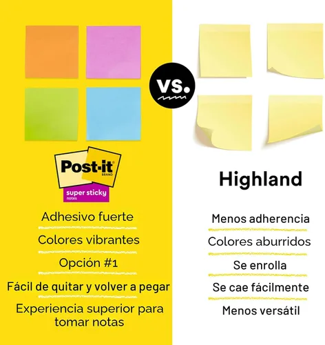 Miniatura 10 de Post-it Notas súper adhesivas, 15 blocs de notas adhesivas, varios tamaños, suministros de regreso a la escuela, productos de oficina, 2 veces más