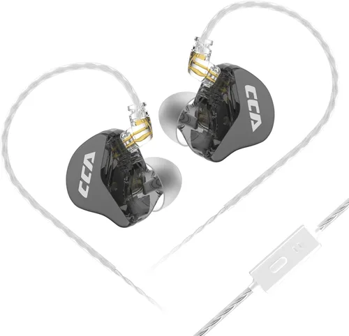 Miniatura 9 de CCA CRA - Auriculares intraurales, diafragma ultrafino, controlador dinámico IEM, sonido claro y graves profundos, auriculares con cable extraíble
