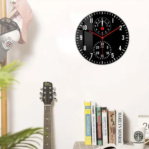 Miniatura 7 de Reloj de pared moderno de 15 pulgadas, reloj de batería de cuarzo silencioso, fácil de leer, sincronización precisa, adecuado para el hogar