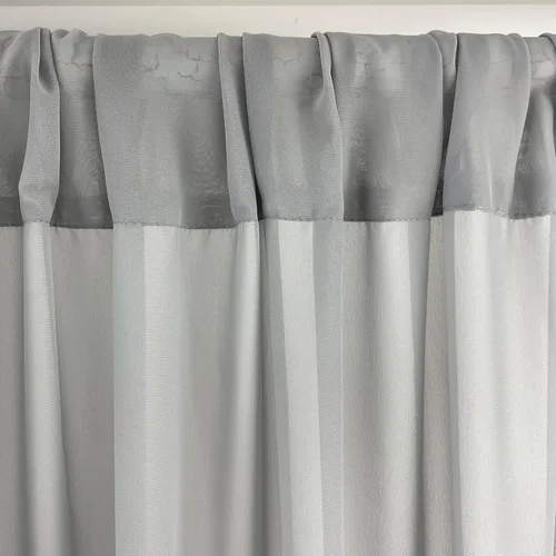 Miniatura 6 de Cortinas de fondo de gasa transparente de 10 x 10 pies (5 pies x 2 paneles), cortinas de tela de gasa para bodas, cortina larga transparente