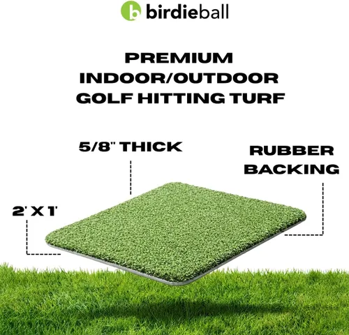 Miniatura 6 de BirdieBall Hitting Turf/StrikePad Set with 12 Limited Flight Practice Golf Balls