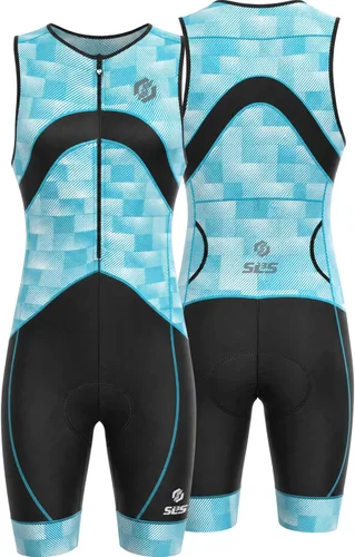 Miniatura 11 de SLS3 Traje de Triatlón para Hombre - Trisuit Premium para Hombre - Kit de Triatlón sin Mangas, de Secado Rápido con Bolsillo Grande en la Espalda