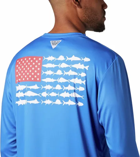 Miniatura 5 de Columbia Mens Terminal Tackle PFG Fish Flag Ls