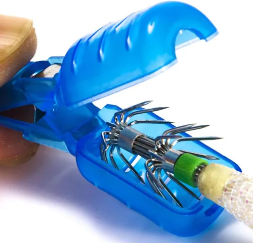 Miniatura 3 de 10 piezas de cubierta de ganchos de calamar de pesca, cubierta de gancho de pesca de PVC, funda protectora de gancho de calamar, tapas de seguridad