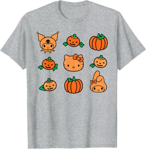 Miniatura 32 de Camiseta de Halloween Hello Kitty My Melody Kuromi Pumpkins