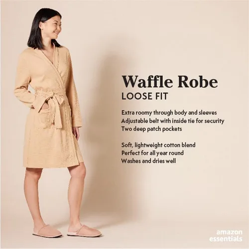 Miniatura 2 de Tienda Essentials Bata ligera de punto gofre de longitud media para mujer (disponible en tallas extragrandes)