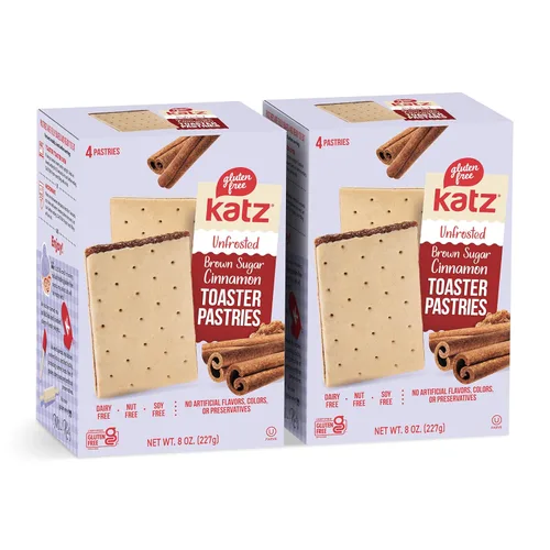 Miniatura 21 de Katz Gluten Free Pasteles tostadores de canela sin escarchar. Bocadillos escolares. Libre de lácteos, cacahuetes, nueces de árbol y sésamo, sin