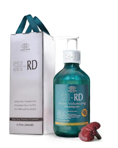 Miniatura 9 de SH-RD Champú activador de ginseng rojo para cabello adelgazante Extracto de hierbas, romero, vitamina B5 Levantamiento de raíces, control