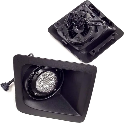 Miniatura 5 de LEDIN Compatible con GMC Sierra 2014-2015 con parachoques delantero LED integrado, luces antiniebla transparentes, par de biseles