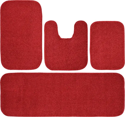 Miniatura 94 de Garland Rug Gramercy - Alfombra de baño rectangular lavable de polipropileno de felpa de 20 x 34 pulgadas, color azul lavabo, suave, absorbente