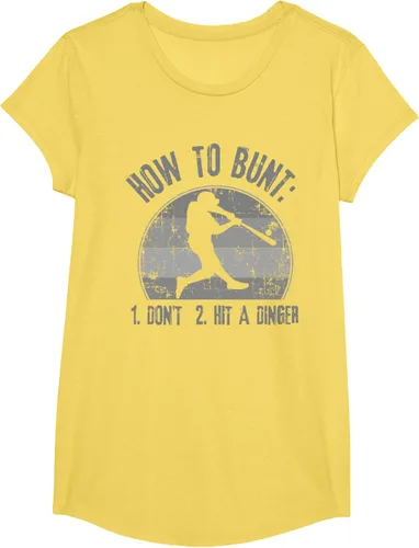 Miniatura 61 de Cómo Bunt Don't Hit A Dinger - Camiseta divertida de béisbol y sóftbol, Negro, S