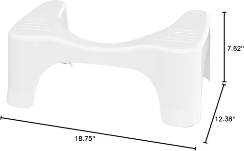 Miniatura 11 de Squatty Potty Simple Curve - Taburete de inodoro para baño, 7 pulgadas, color blanco