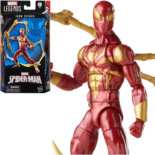 Miniatura 3 de Marvel Legends Series Spider-Man Figura de Acción Iron Spider de 6 pulgadas, Incluye 2 Accesorios