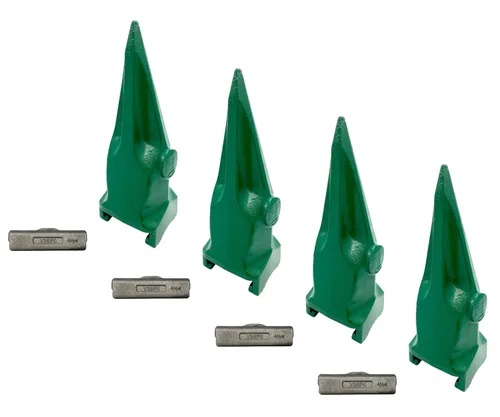 Miniatura 7 de Cubo de excavadora solo diente de roca de tigre con pin, compatible con ESCO Super V39 Series - V39VY (1)