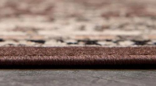 Miniatura 4 de Unique Loom Sialk Hill Collection - Alfombra de área - Washington (2 pies 2 pulgadas x 3 pies 1 pulgada, rectangular, marrón/negro)